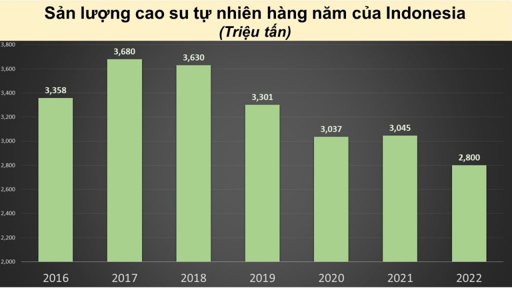 Nền kinh tế cao su của Indonesia đang thu hẹp?